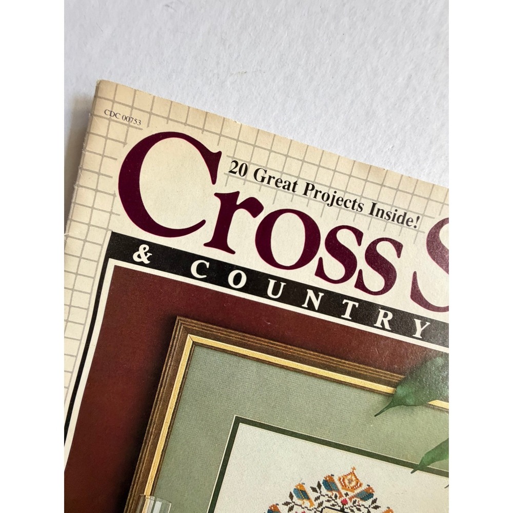 VTG Cross Stitch & Country Crafts Magazine May June 1988 Cross Stitch Patterns - Picture 9 of 12